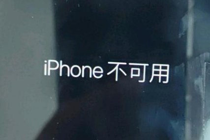 晋中苹果服务网点分享锁屏界面显示“iPhone 不可用”如何解决 